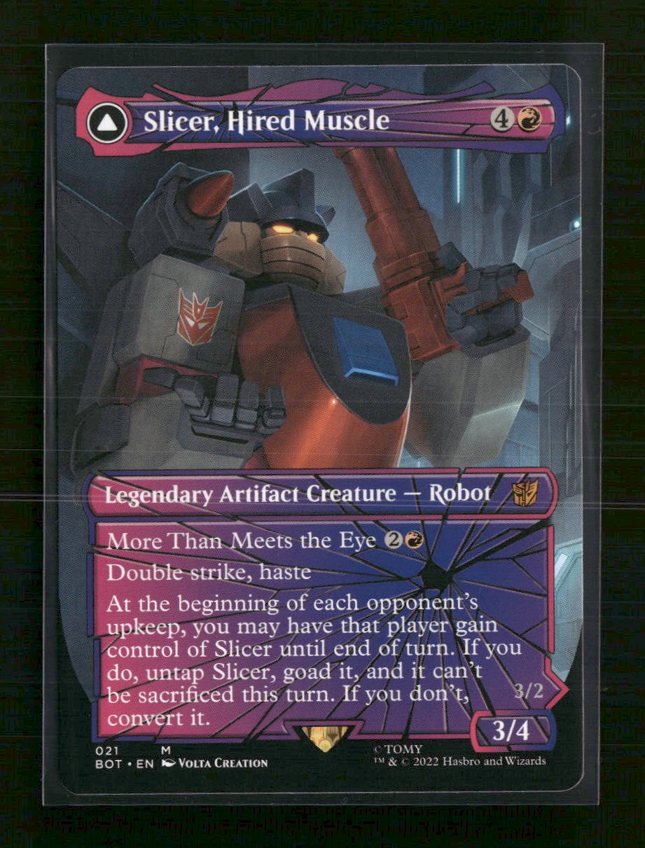 Universes Beyond: Transformers Slicer, Hired Muscle (Shattered Glass) #21