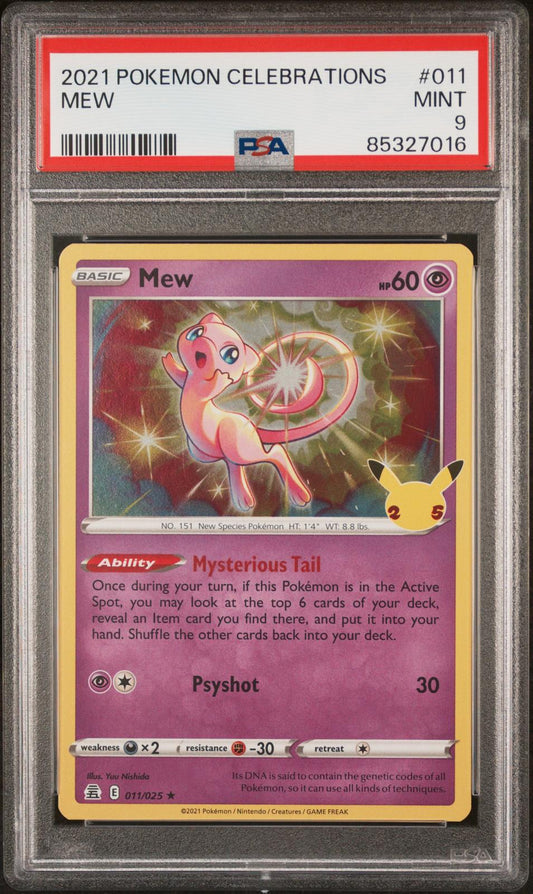2021 Pokemon Celebrations Mew 9 PSA #011