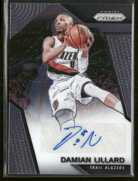 2017-18 Panini Prizm Signatures Damian Lillard AU #SG-DL