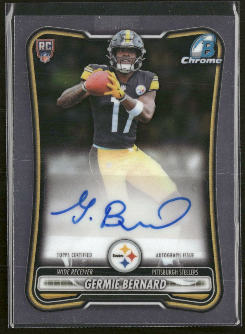 2026 Bowman Chrome Rookie Autographs Germie Bernard AU #BCRA-GB