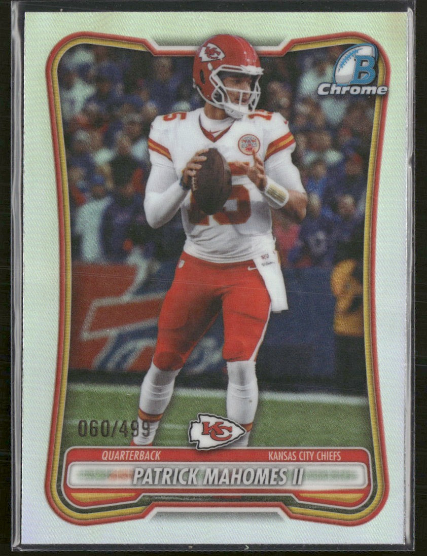 2026 Bowman Chrome Refractor Patrick Mahomes II #/499 #BCV-54