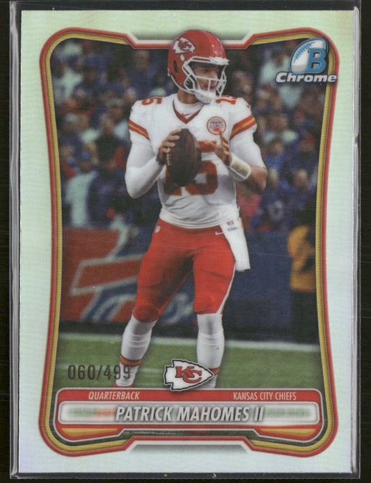 2026 Bowman Chrome Refractor Patrick Mahomes II #/499 #BCV-54