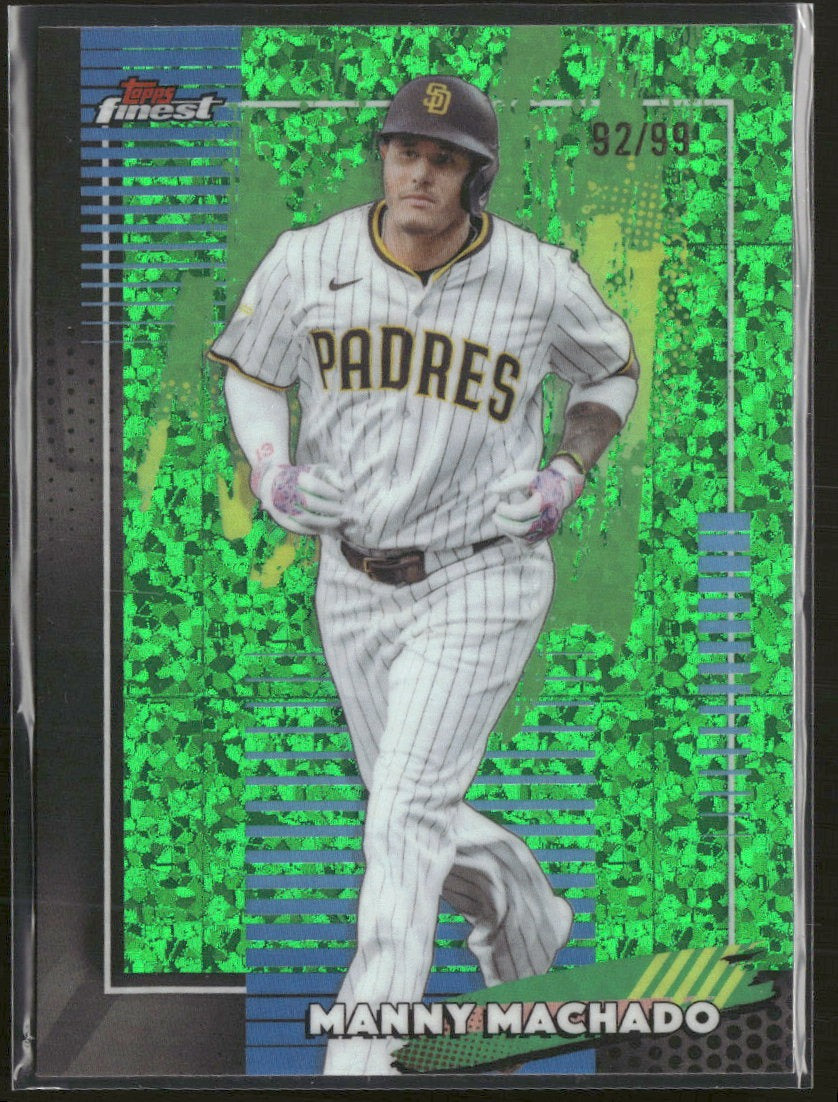 2026 Finest Green Mini-Diamond Refractor Manny Machado #/99 #41
