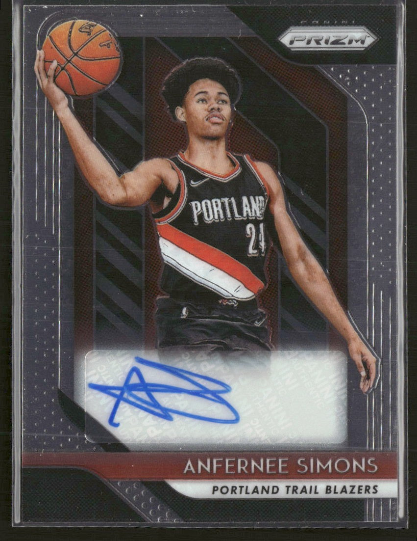 2018-19 Panini Prizm Rookie Signatures Anfernee Simons AU #RS-ASM