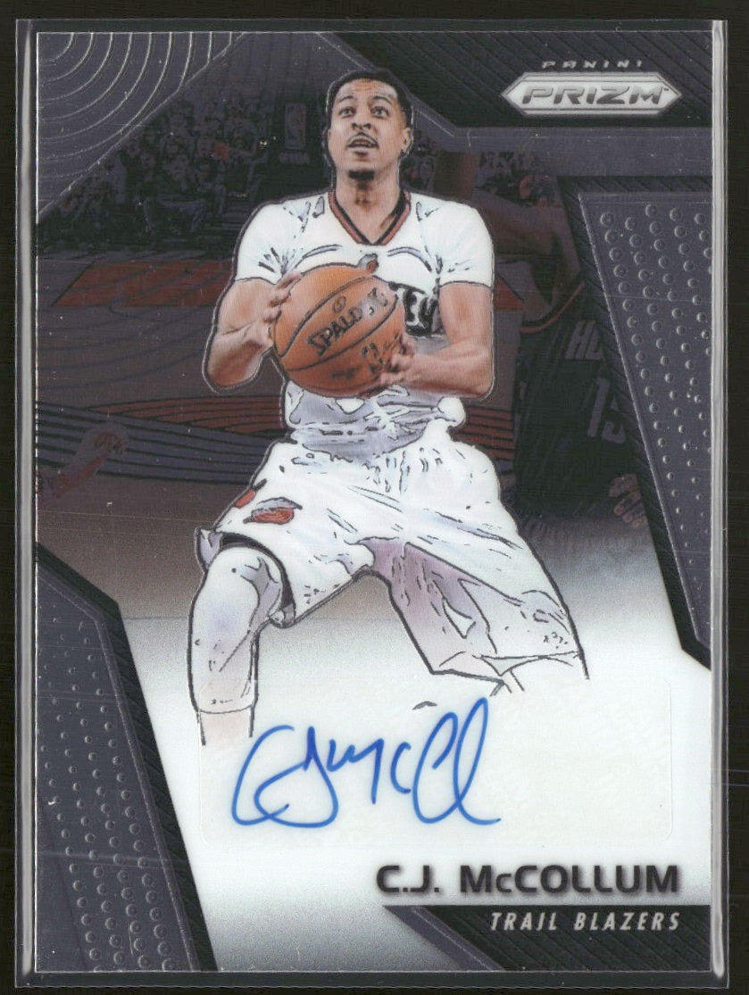 2017-18 Panini Prizm Signatures C.J. McCollum AU #SG-CM