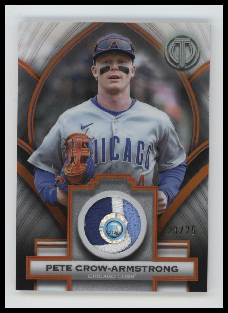 2026 Topps Tribute Stamp Of Approval Orange Pete Crow-Armstrong #/25 #SOA-PC