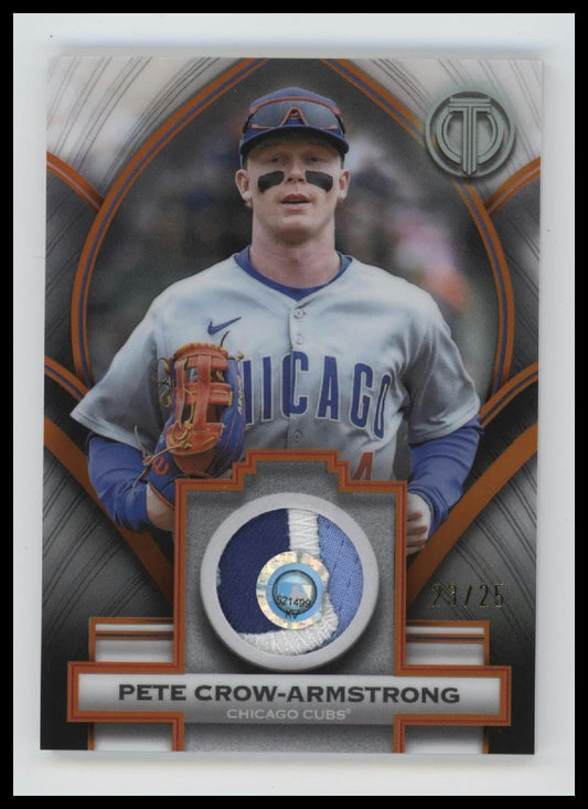 2026 Topps Tribute Stamp Of Approval Orange Pete Crow-Armstrong #/25 #SOA-PC