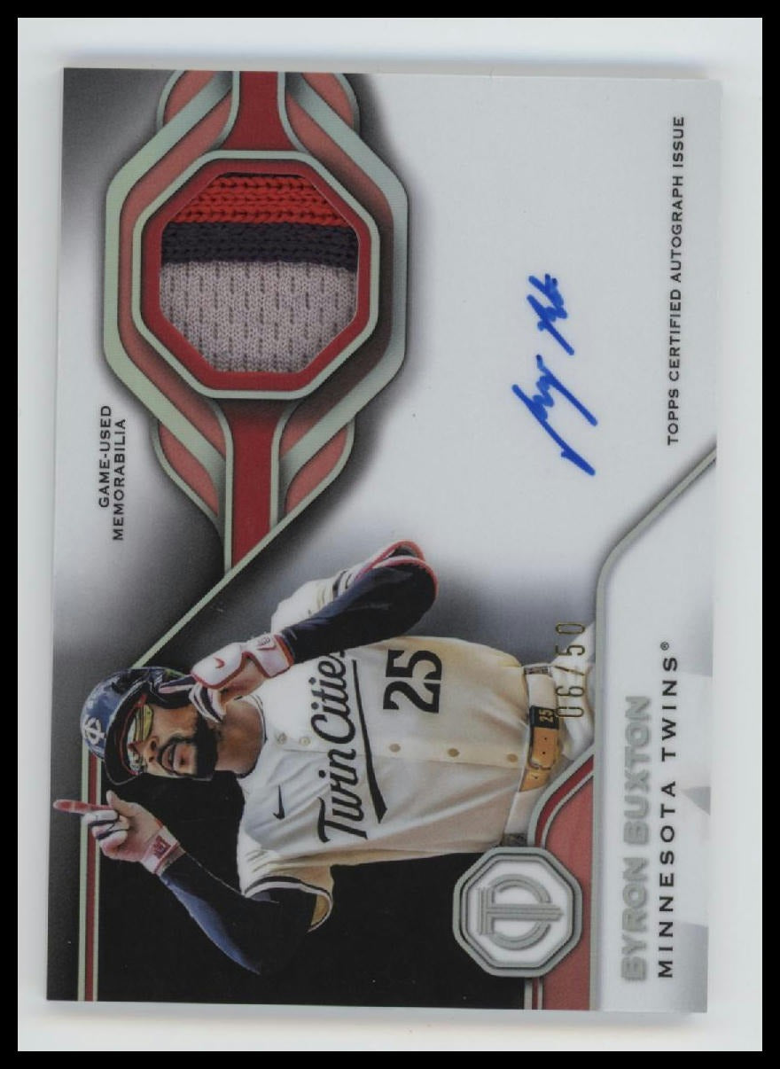 2026 Topps Tribute Autograph Patches #/50 Byron Buxton AU #APA-BB
