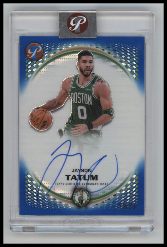 2026-27 Topps Platinum Basketball Jayson Tatum Pristine Autographs Blue /75