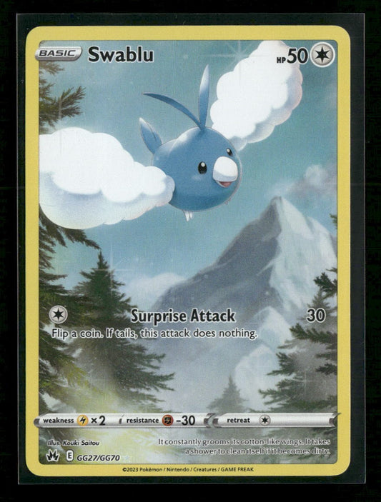 SWSH: Crown Zenith: Galarian Gallery Swablu #GG27/GG70