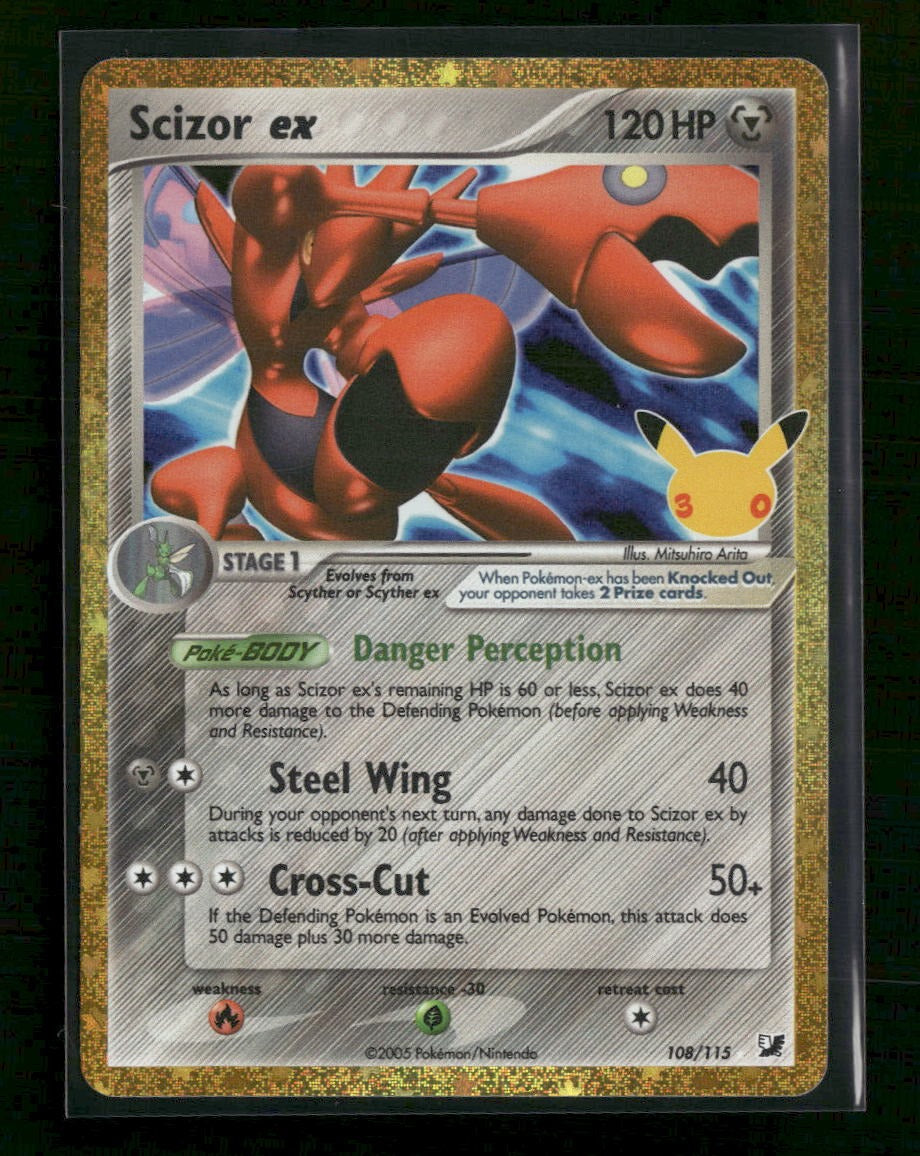 ME: 30th Celebration Classic Collection Scizor ex #108/115