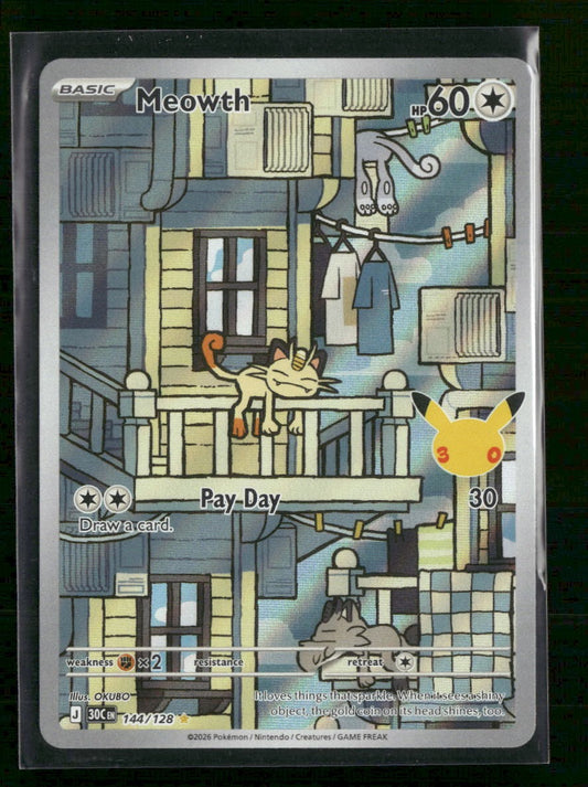 ME: 30th Celebration Meowth #144/128