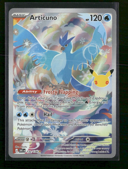 ME: 30th Celebration Articuno #132/128