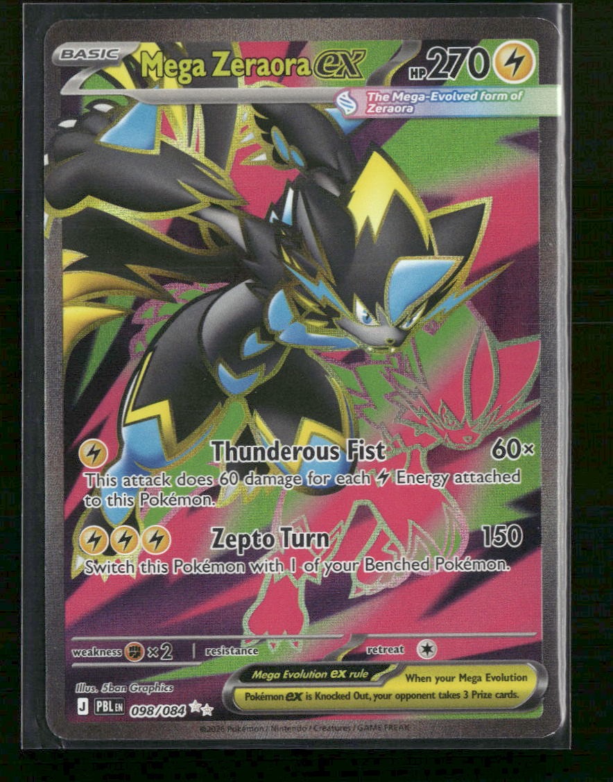 ME05: Pitch Black Mega Zeraora ex #098/084