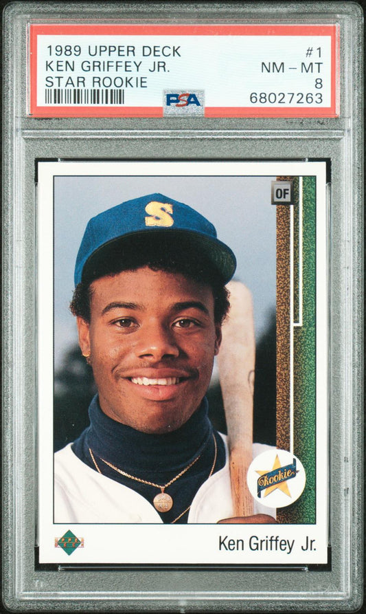 1989 Upper Deck Star Rookie Ken Griffey Jr. 8 PSA #1