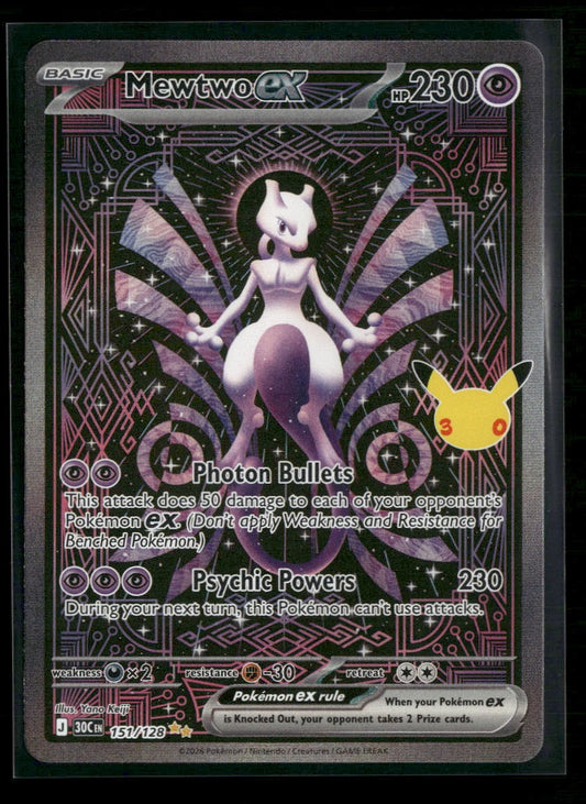 ME: 30th Celebration Mewtwo ex #151/128
