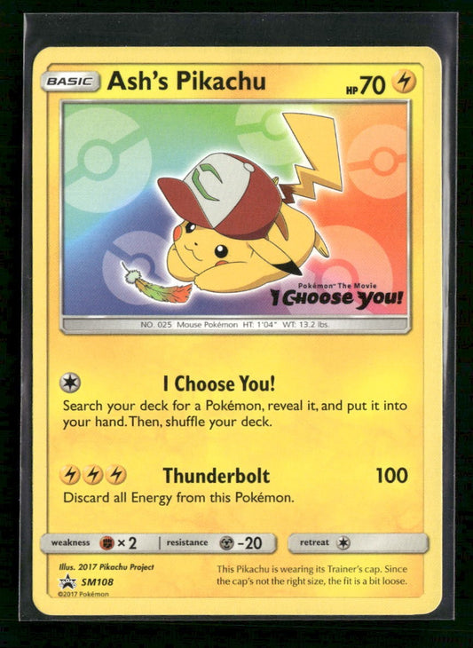SM Promos Ash's Pikachu #SM108