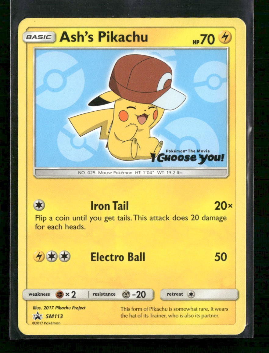 SM Promos Ash's Pikachu #SM113