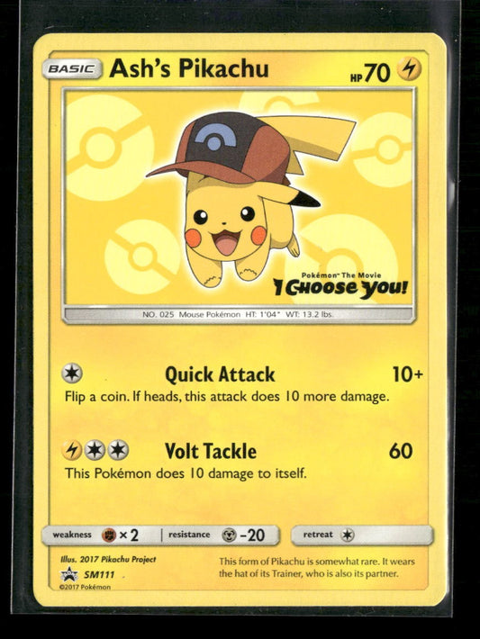 SM Promos Ash's Pikachu #SM111