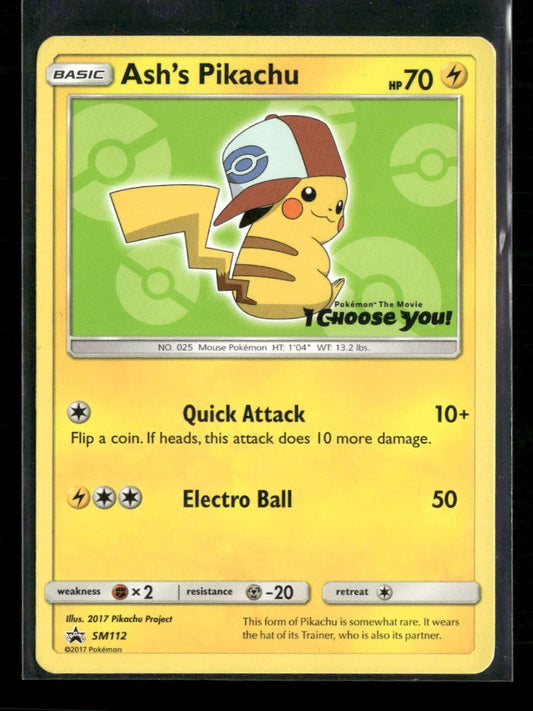 SM Promos Ash's Pikachu #SM112