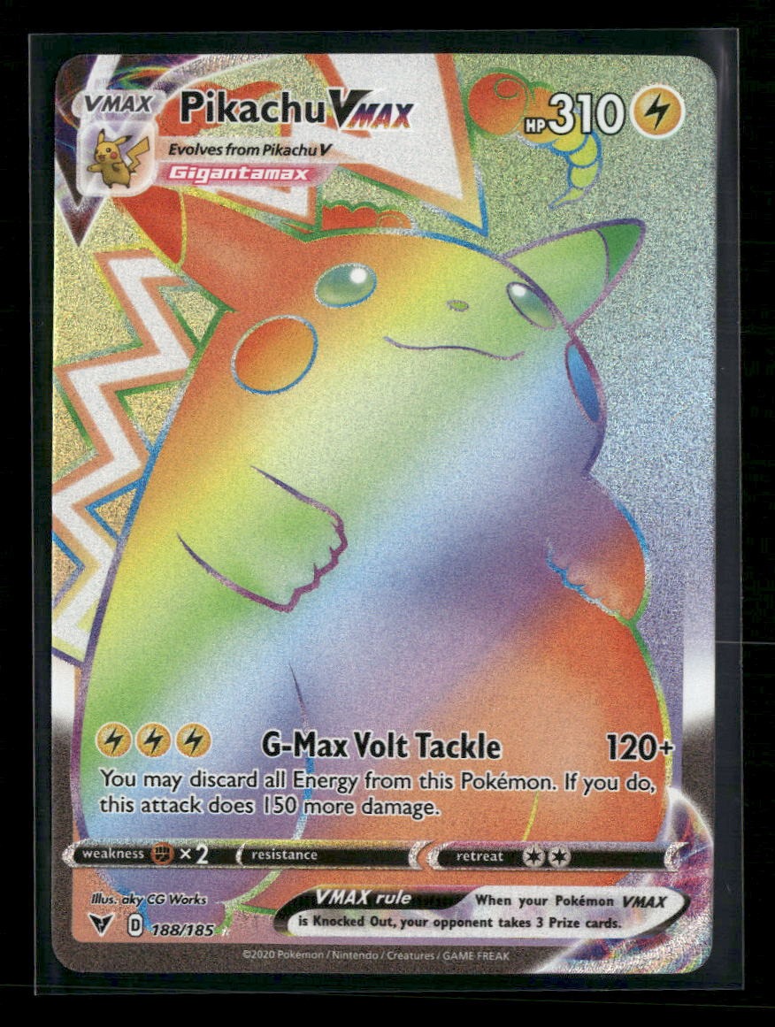 SWSH04: Vivid Voltage Pikachu VMAX (Secret) #188/185