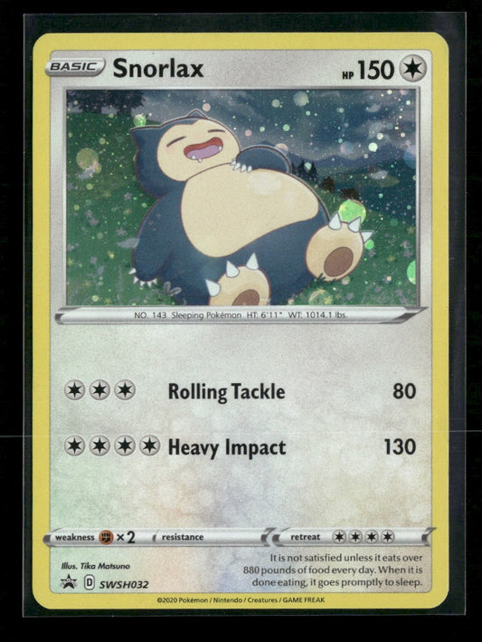 SWSH: Sword & Shield Promo Cards Snorlax #SWSH032