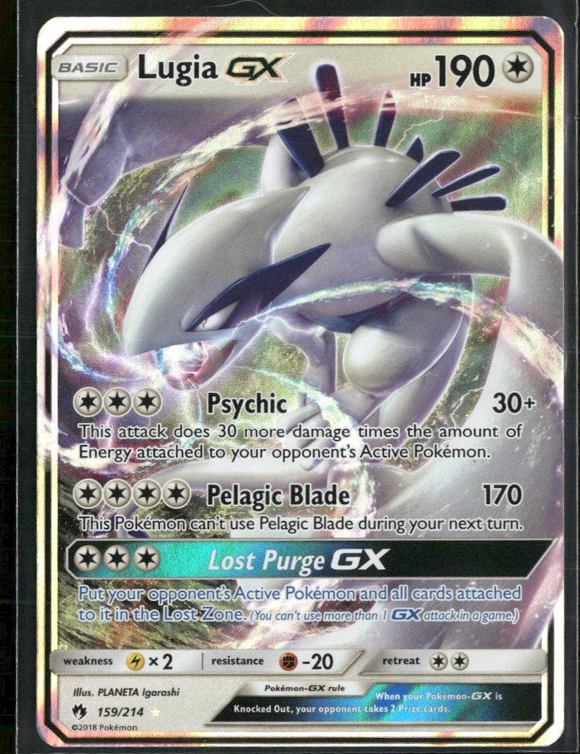 SM - Lost Thunder Lugia GX #159/214 (Damaged)