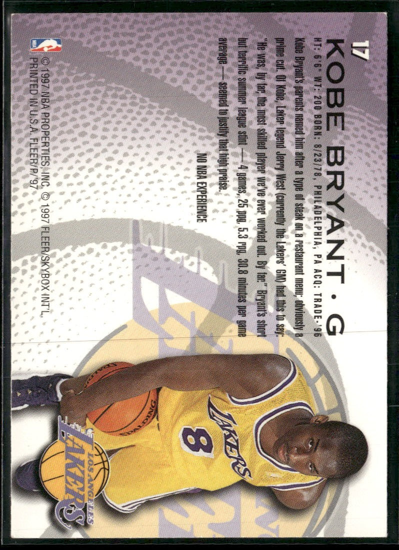 1996-97 Fleer European Kobe Bryant RC #233