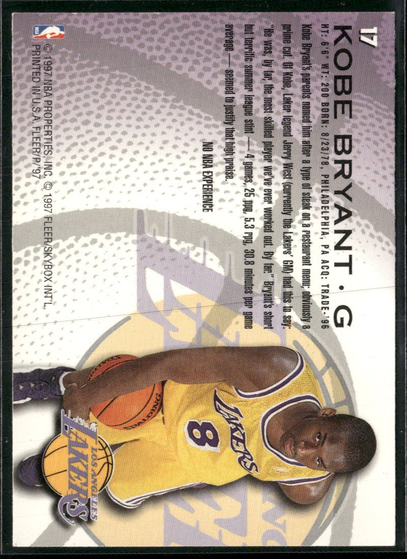 1996-97 Fleer European Kobe Bryant RC #233