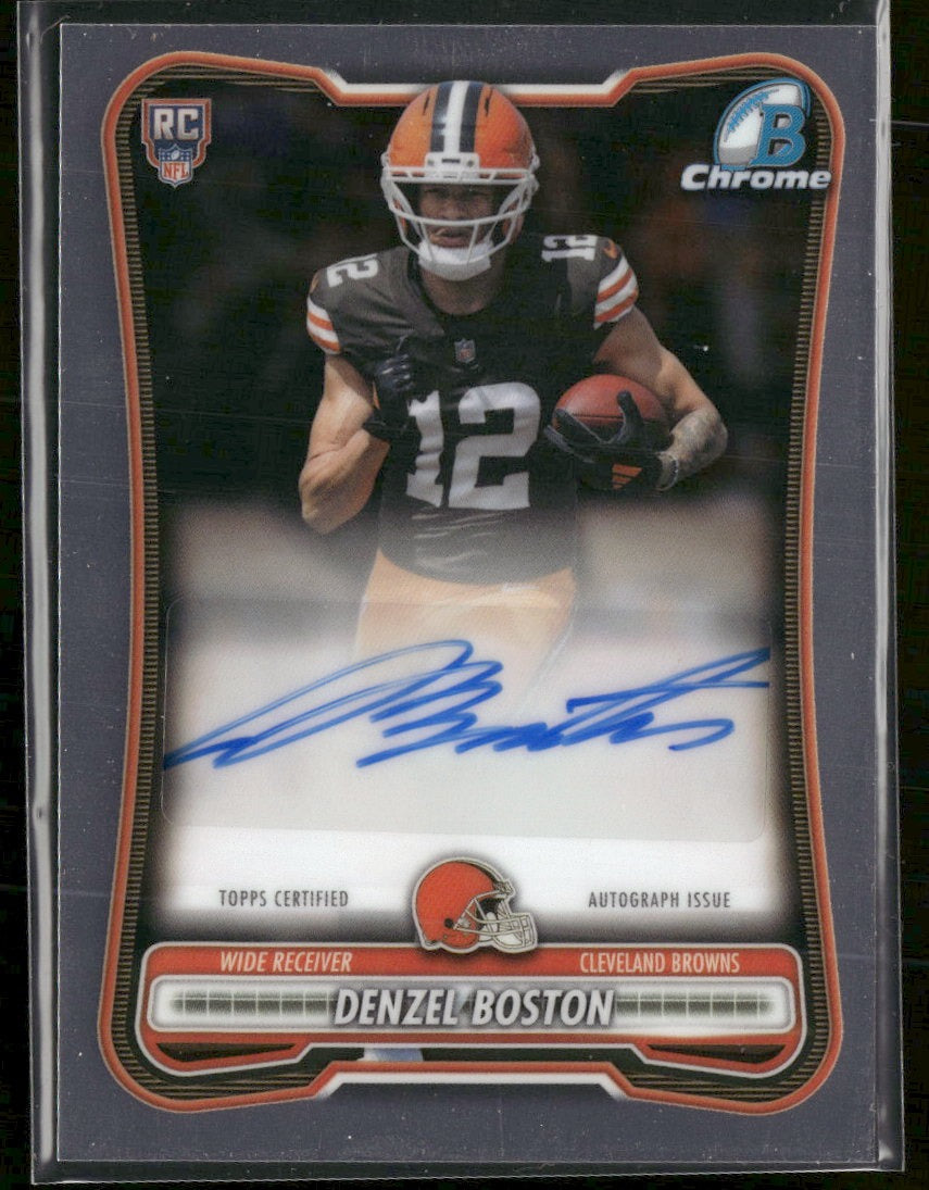 2026 Bowman Chrome Football Denzel Boston RC AU #BCRA-DB