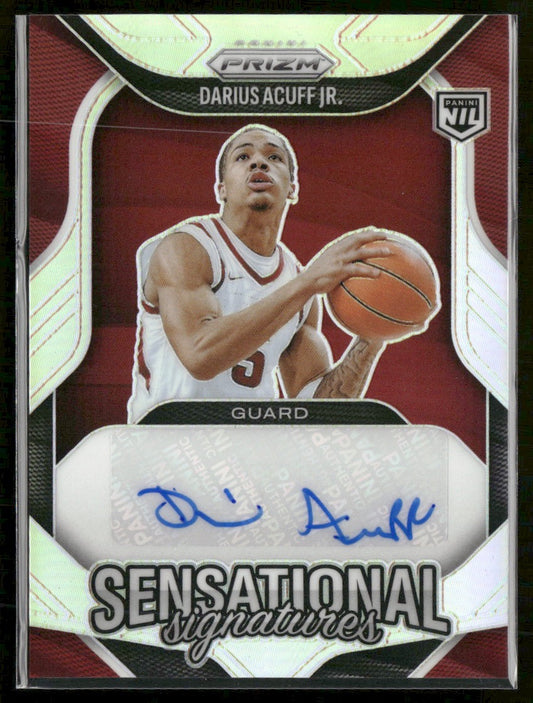 2025-26 Panini Prizm Basketball Sensational Signatures Darius Acuff Jr. #SS-DAJ