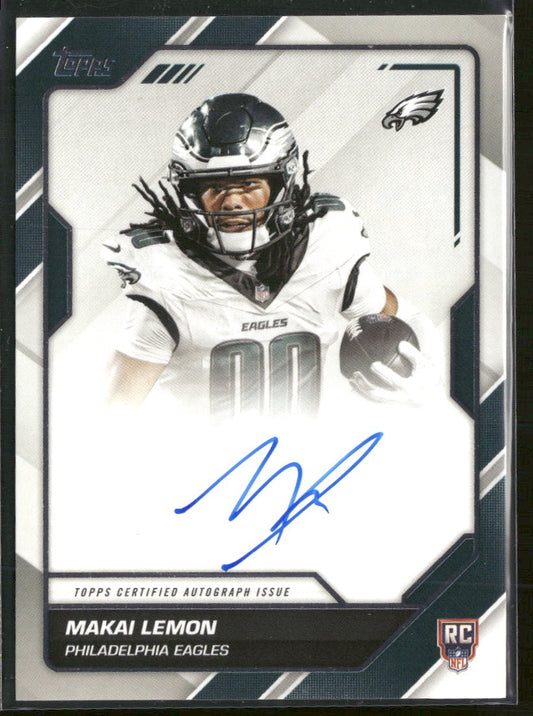 2026 Topps Flagship Football Certified Autograph Rookie Card Makai Lemon #FFS-ML