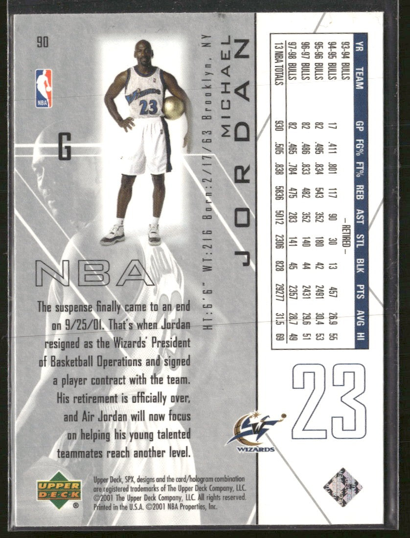 2001-02 SPx Michael Jordan #90