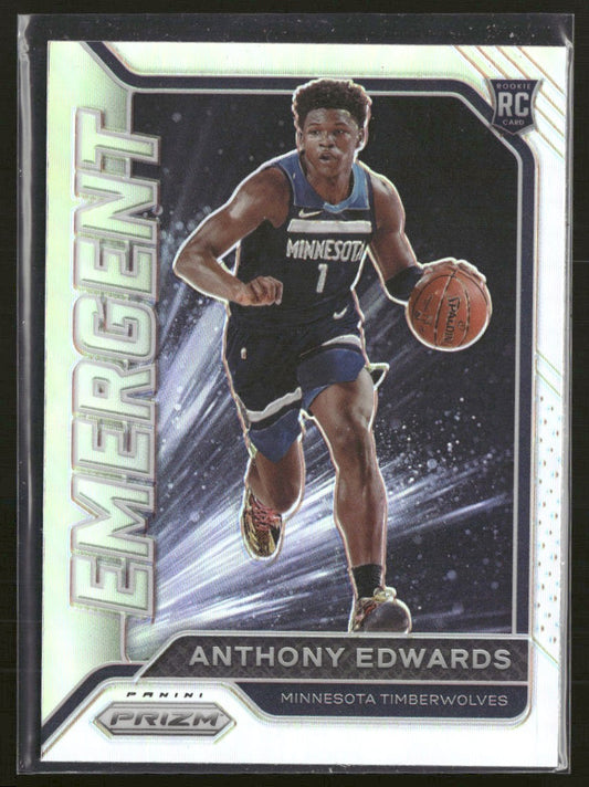 2020-21 Panini Prizm Emergent Anthony Edwards #3