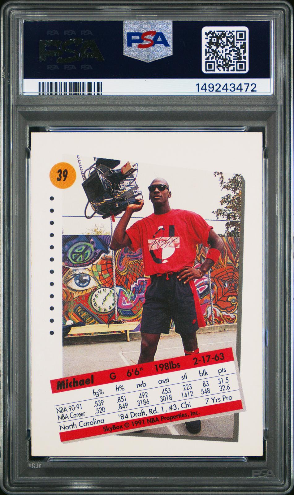 1991 Skybox Michael Jordan 5 PSA #39