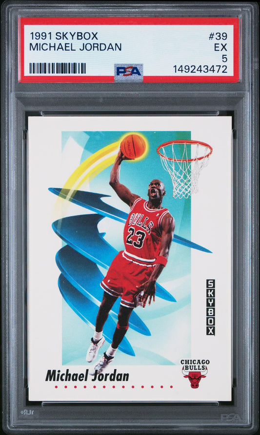 1991 Skybox Michael Jordan 5 PSA #39