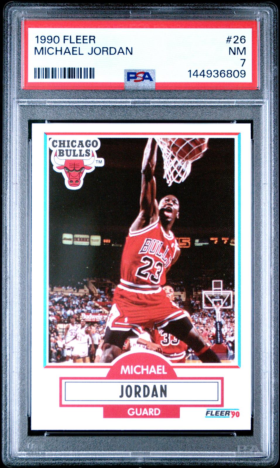 1990 Fleer Michael Jordan 7 PSA #26