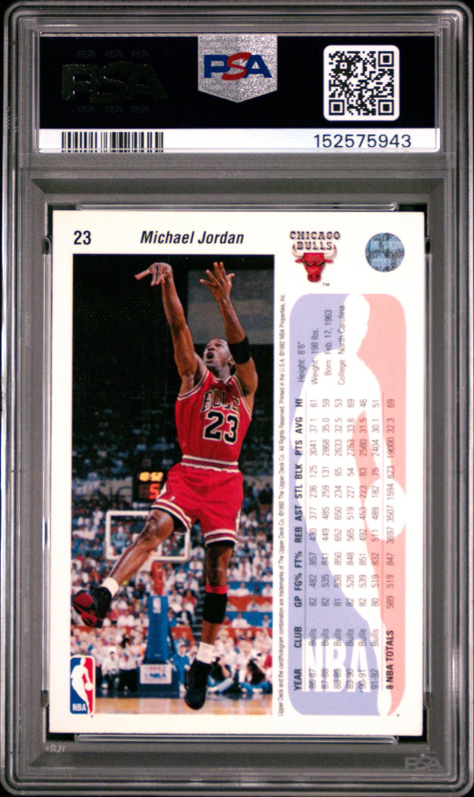 1992 Upper Deck Michael Jordan 8 PSA #23