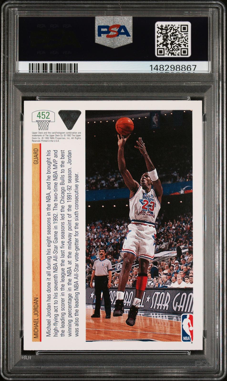 1991 Upper Deck Michael Jordan 8 PSA #452
