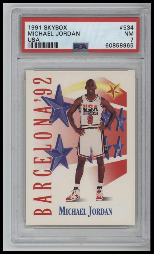 1991 Skybox Usa Michael Jordan 7 PSA #534
