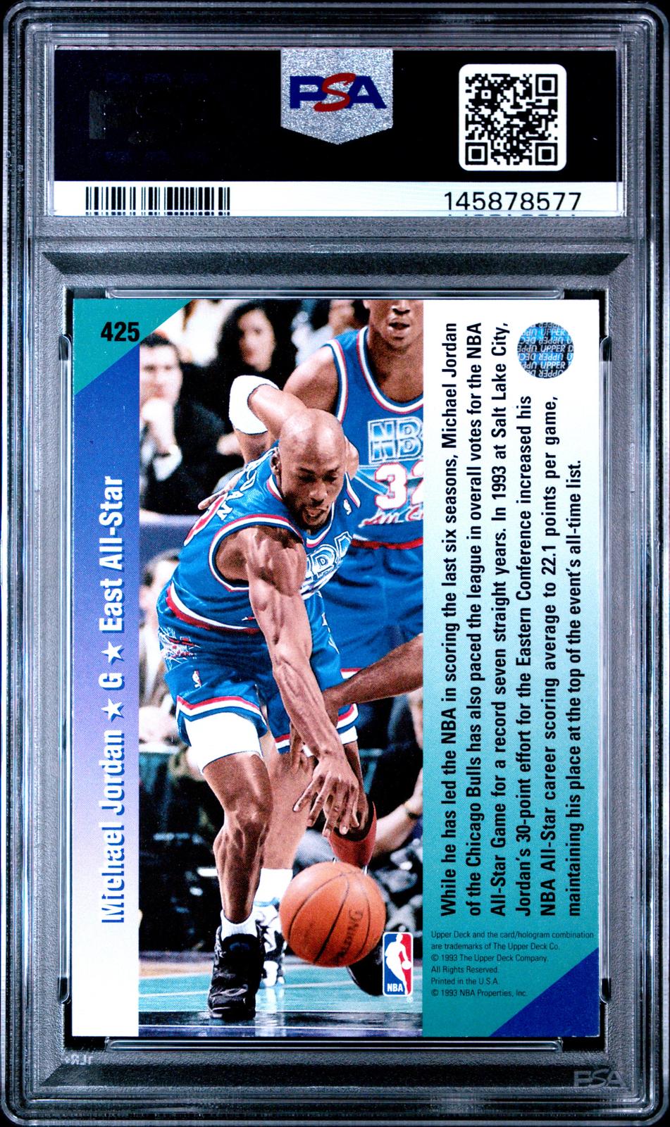 1992 Upper Deck Michael Jordan 7 PSA #425