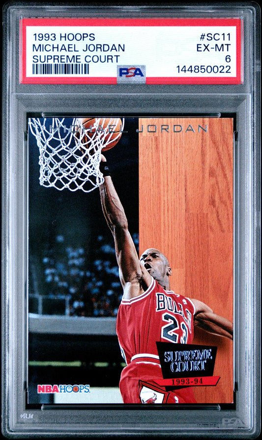 1993 Hoops Supreme Court Supreme Court Michael Jordan 6 PSA #SC11