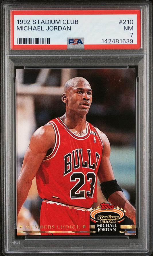 1992 Stadium Club Michael Jordan 7 PSA #210