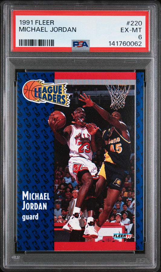1991 Fleer Michael Jordan 6 PSA #220