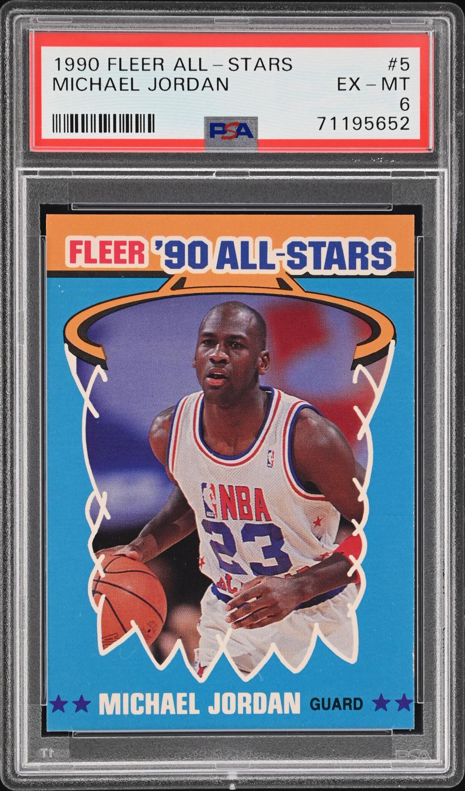 1990 Fleer All-Stars Michael Jordan 6 PSA #5