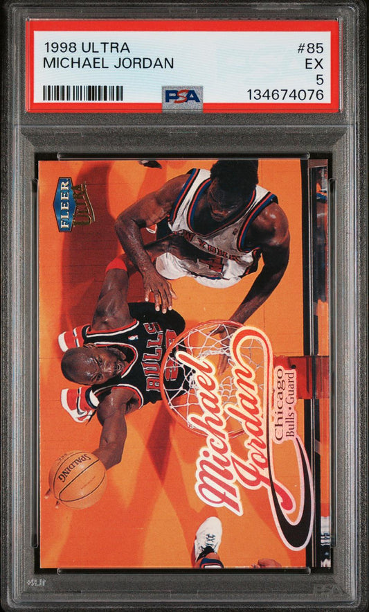 1998 Ultra Michael Jordan 5 PSA #85