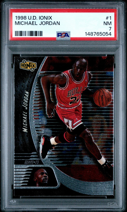 1998 Upper Deck Ionix Michael Jordan 7 PSA #1