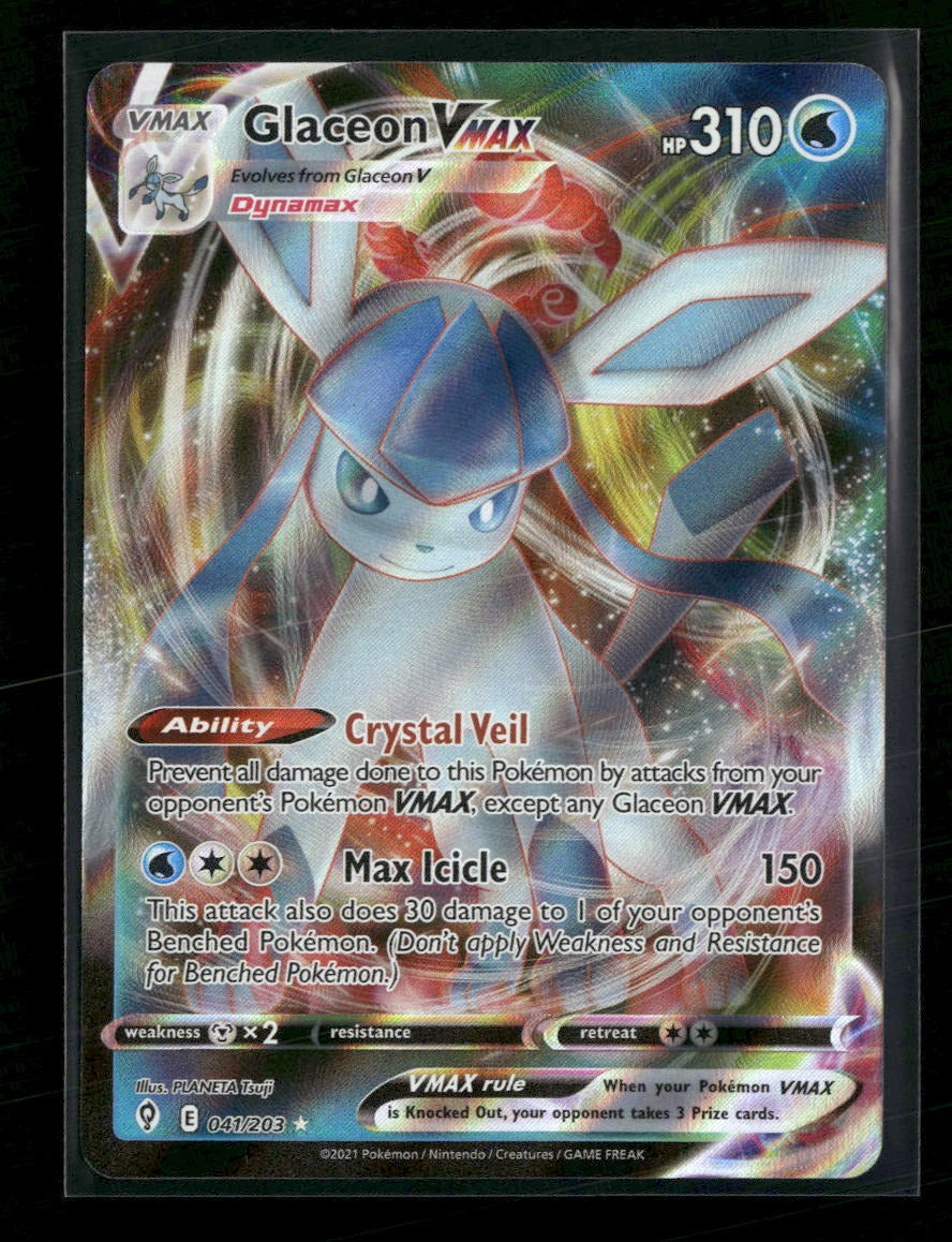 SWSH07: Evolving Skies Glaceon VMAX #041/203