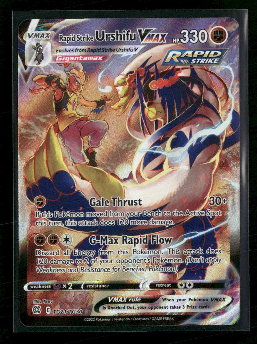SWSH09: Brilliant Stars Trainer Gallery Rapid Strike Urshifu VMAX #TG21/TG30
