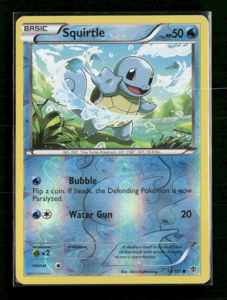 Plasma Blast Squirtle Reverse Holo #14/101